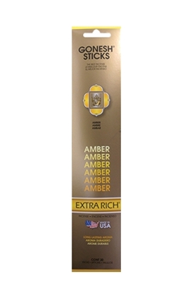 Picture of GONESH INCENSE STICKS AMBER 20PK