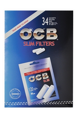 Picture of OCB FILTERS SLIM TIPS (120 pcs) 34S