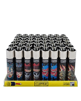 Picture of CLIPPER LIGHTER BLACK TATTOO 48S