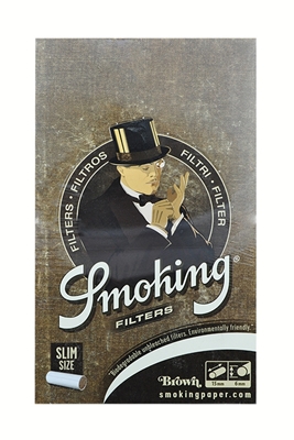 Picture of SMOKING FILTER SLIM BROWN (120 pcs) 10S