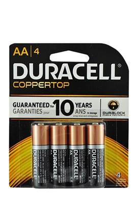 Picture of DURACELL BATTERY AA4 (COPPERTOP)