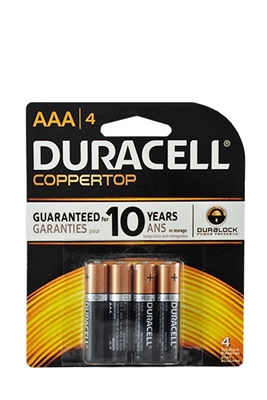 Picture of DURACELL BATTERY AAA4 (COPPERTOP)