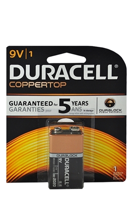 Picture of DURACELL BATTERY 9V1 (COPPERTOP)