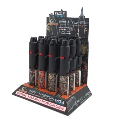 Picture of Eagle Jet Mossy Oak Jumbo Pen Butane Torch Lighter – 12 Pack Display Case