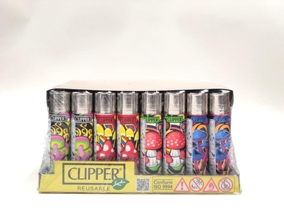 Picture of Clipper Lighters Mushrooms Series   - 48 Pack Display Case