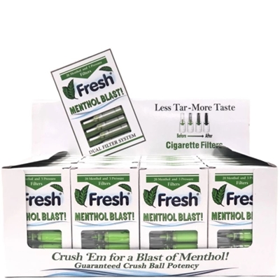 Picture of Fresh Menthol Blast Dual Filters - 20 Pack Display Case