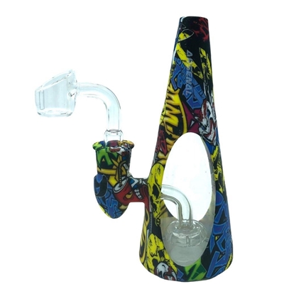 Picture of Arsenal Tipi Silicone With Glass Base And Banger 6" - Skull Edition No reviews