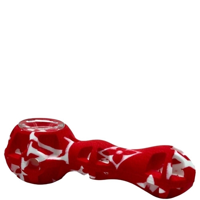 Picture of Silicone Hand Pipe 4" LV Red