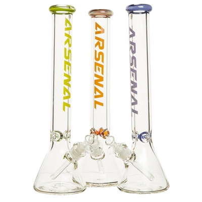 Picture of Glass Bong 17" 9mm Arsenal  - American Colours
