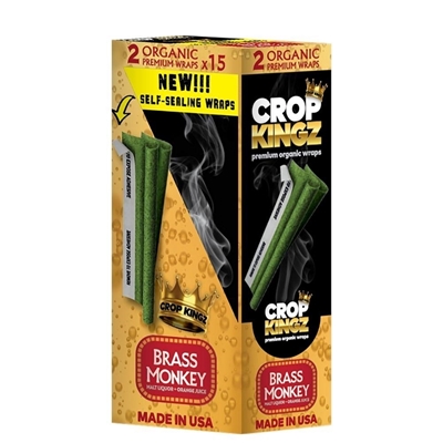 Picture of CROP KINGZ ORGANIC WRAPS 15'S -BRASS MONKEY