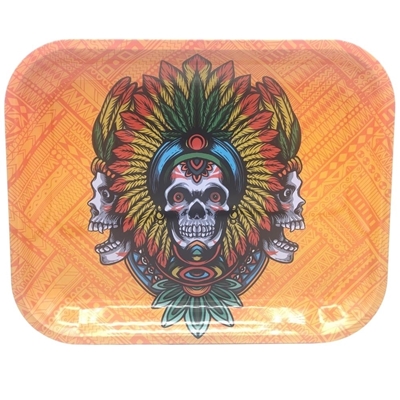 Picture of Large   Metal Rolling Tray -Kush Tribal